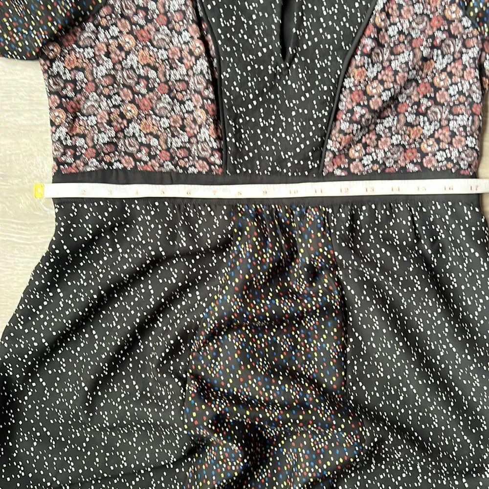 Anthropologie Floreat Country Side Mixed Print Prairie Maxi Dress - Picture 11 of 12